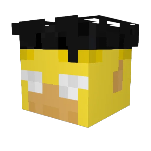 WeeTod30 Minecraft avatar head, 3D render