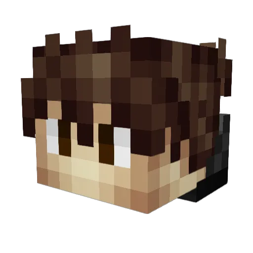 WeeZheen Minecraft avatar head, 3D render
