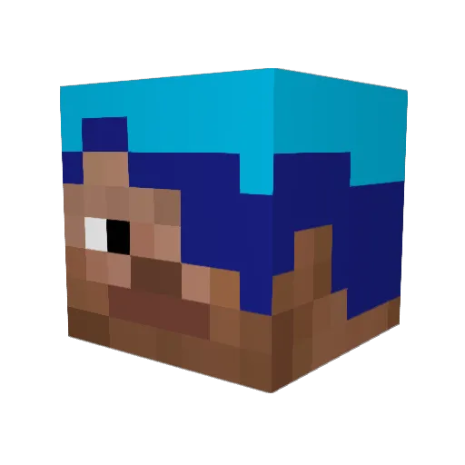 WeeabooWeekly Minecraft avatar head, 3D render