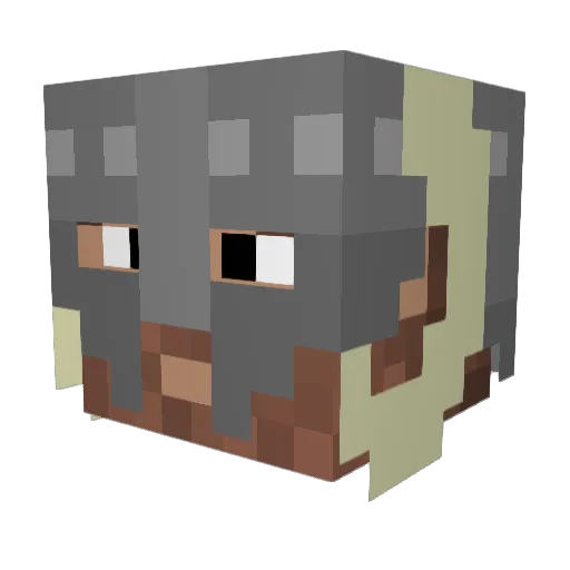 WeebLyfe Minecraft avatar head, 3D render