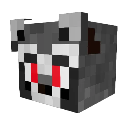 WeebQueen69 Minecraft avatar head, 3D render