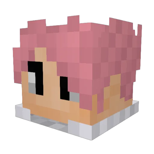 WeebTrash115 Minecraft avatar head, 3D render