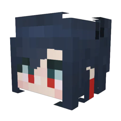 Weebify Minecraft avatar head, 3D render
