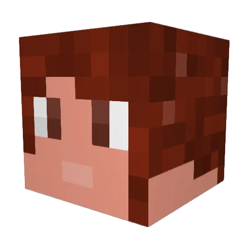 Weebo6170 Minecraft avatar head, 3D render