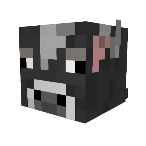 Weebyz Minecraft avatar head, 3D render