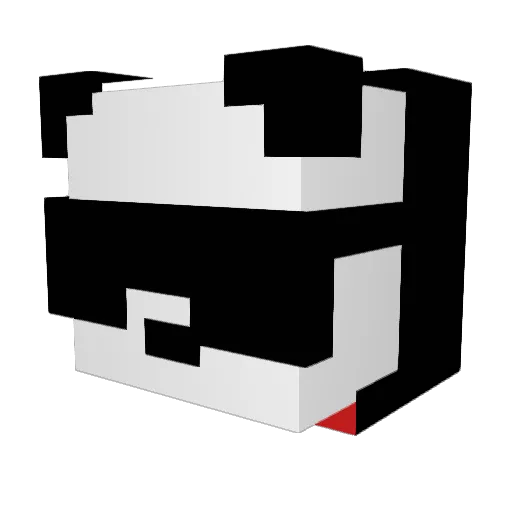 WeedIII Minecraft avatar head, 3D render