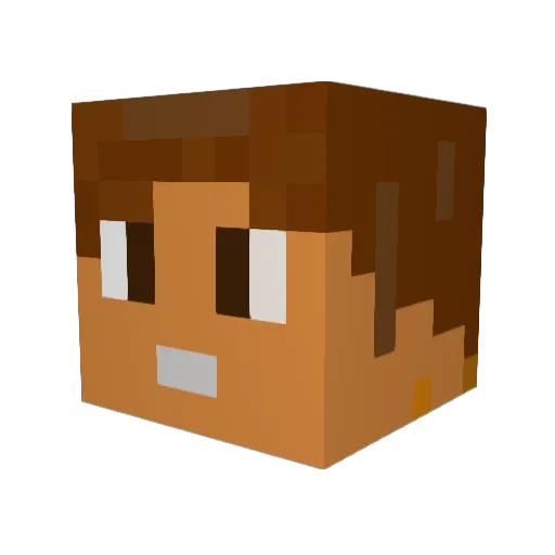 WeedKing_ Minecraft avatar head, 3D render