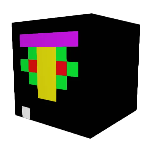 WeedL1on Minecraft avatar head, 3D render