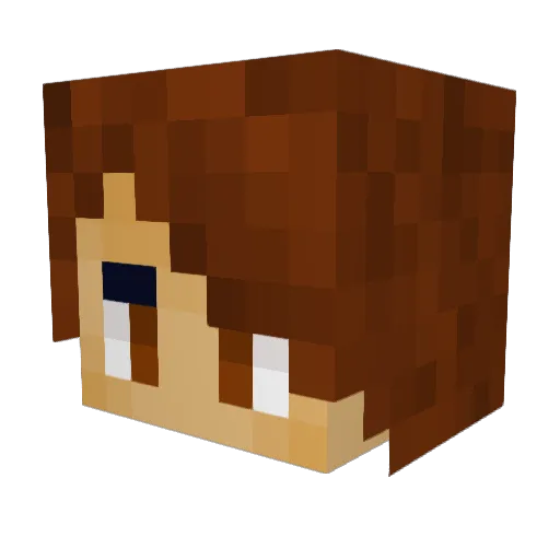 WeedPlug6 Minecraft avatar head, 3D render