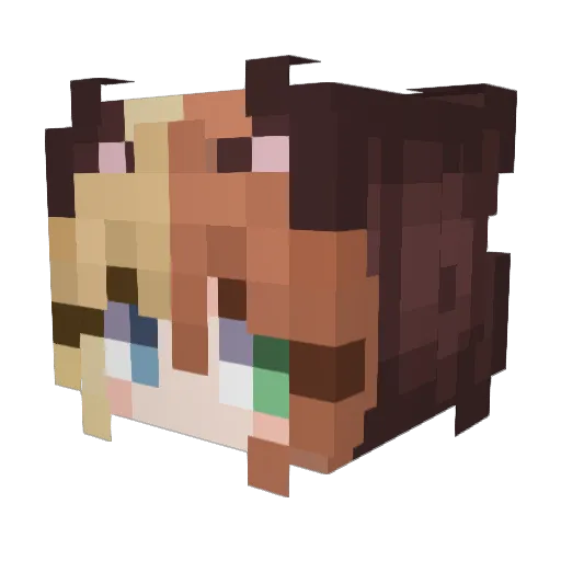 Weed_Helps Minecraft avatar head, 3D render