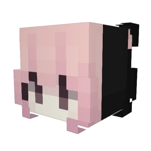 Weedaholic Minecraft avatar head, 3D render