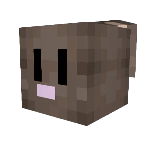 Weedley Minecraft avatar head, 3D render