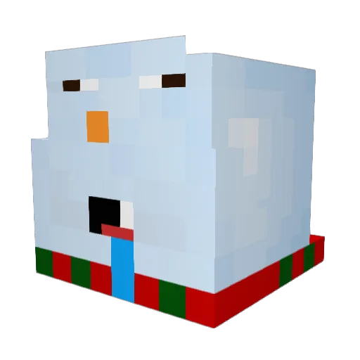 WeeeeeLaStraat Minecraft avatar head, 3D render