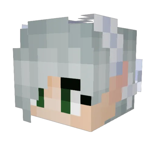 Weeene Minecraft avatar head, 3D render