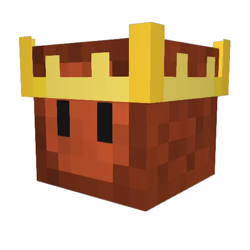 Weegadeegan Minecraft avatar head, 3D render