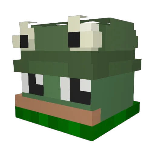 Week33ndPressure Minecraft avatar head, 3D render