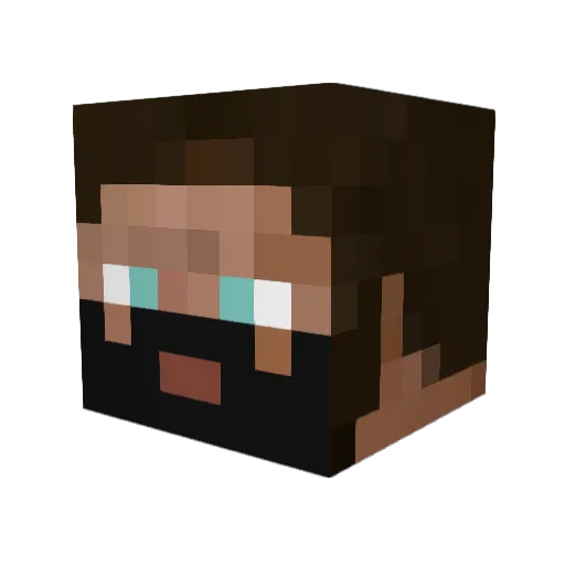 WeekendWarrior72 Minecraft avatar head, 3D render