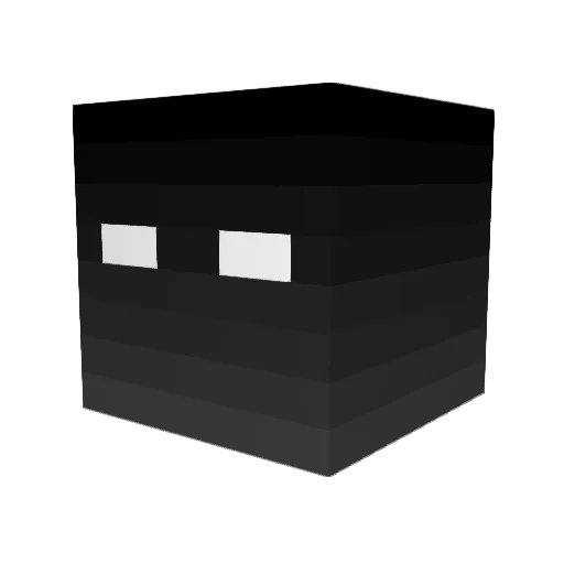 Weeldy Minecraft avatar head, 3D render