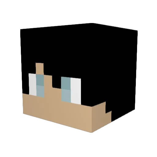 Weelern Minecraft avatar head, 3D render