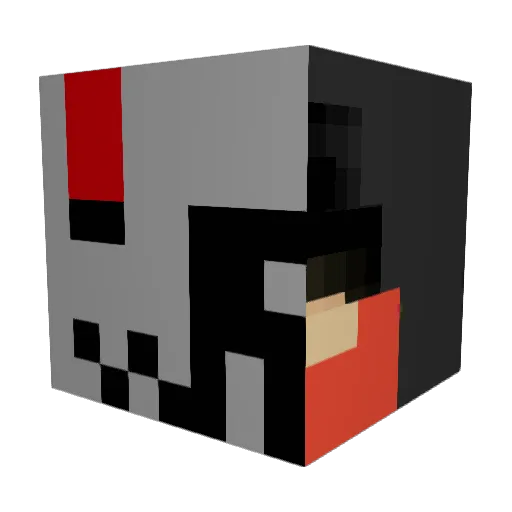Weenwass Minecraft avatar head, 3D render