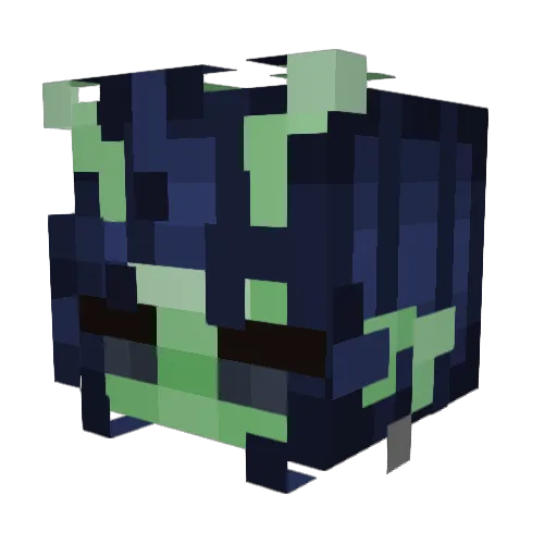 Weepikle Minecraft avatar head, 3D render