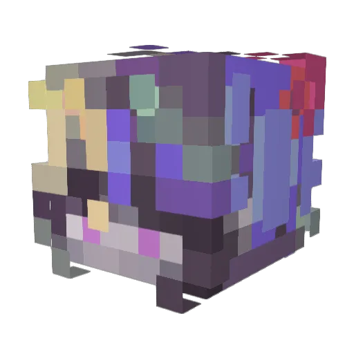 Weezeehehe Minecraft avatar head, 3D render