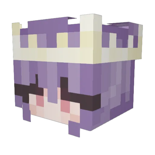 Wegassss Minecraft avatar head, 3D render