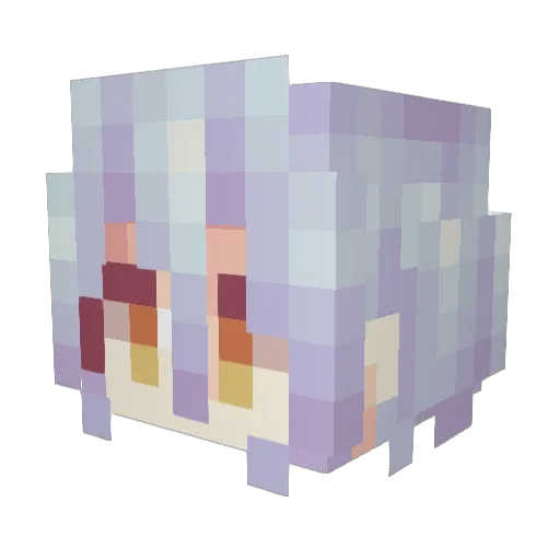 WeggYzzZ Minecraft avatar head, 3D render