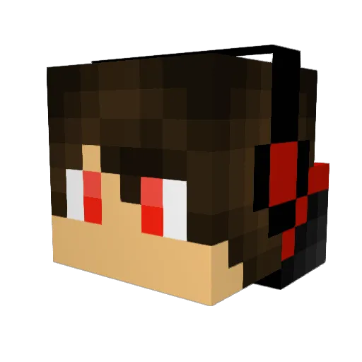 Wegge27 Minecraft avatar head, 3D render