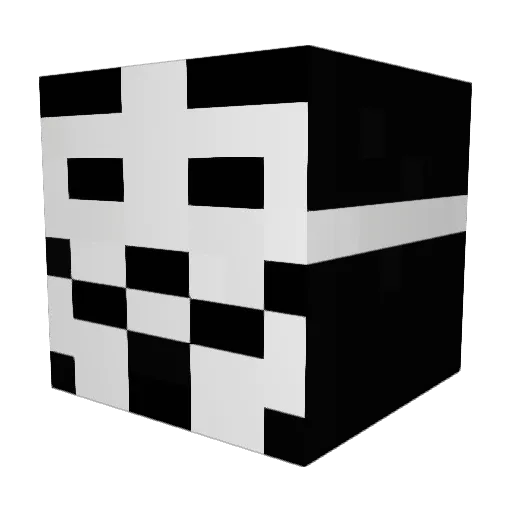 WegiMine Minecraft avatar head, 3D render