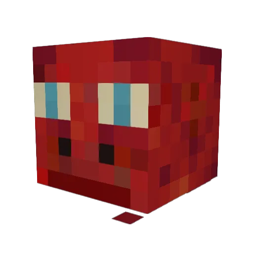 Wehf Minecraft avatar head, 3D render