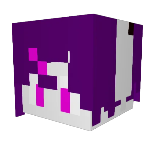 Wehhew Minecraft avatar head, 3D render