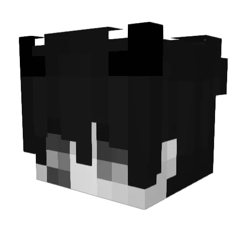 WeiFn Minecraft avatar head, 3D render
