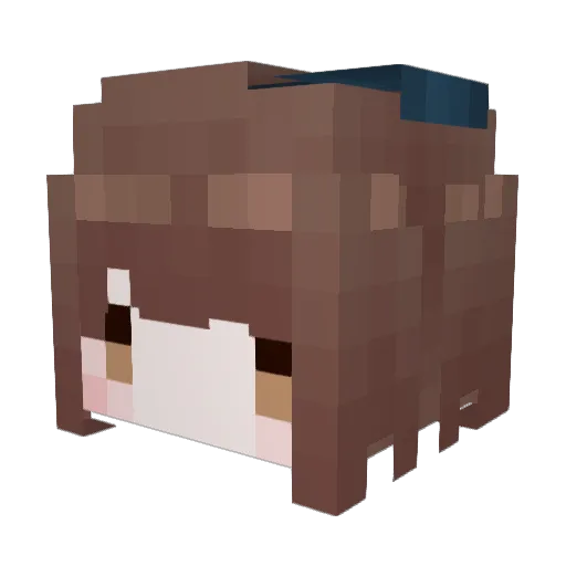 WeiNi11638 Minecraft avatar head, 3D render