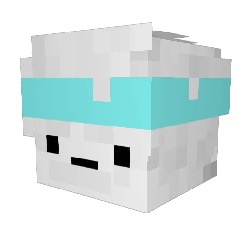 Wei_0829 Minecraft avatar head, 3D render