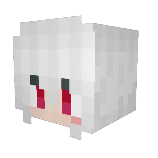 Wei_X Minecraft avatar head, 3D render