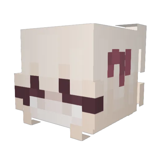 Wei_Xing_ Minecraft avatar head, 3D render