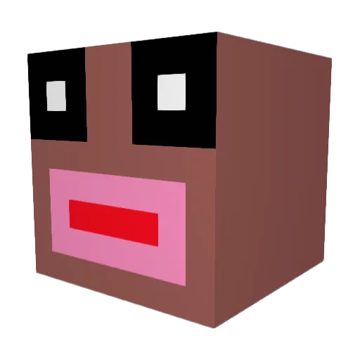 Weichill Minecraft avatar head, 3D render