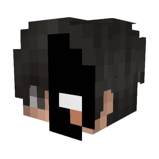 Weightlift Minecraft avatar head, 3D render