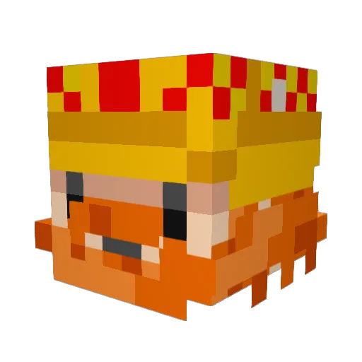 Weighty96 Minecraft avatar head, 3D render