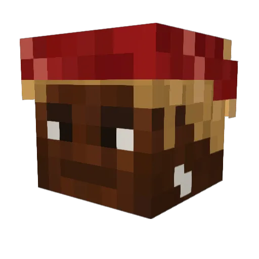 Weiland Minecraft avatar head, 3D render