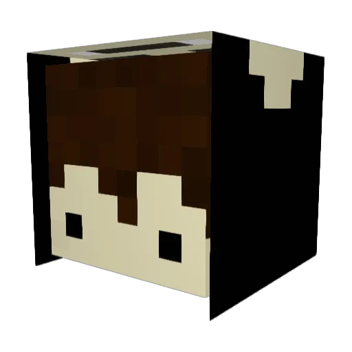 Weini24 Minecraft avatar head, 3D render