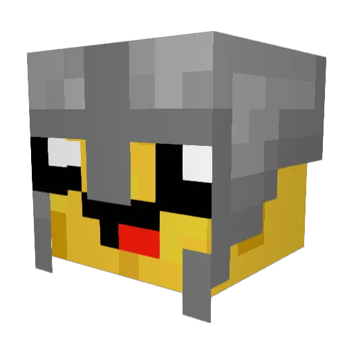 Weinnnnn Minecraft avatar head, 3D render