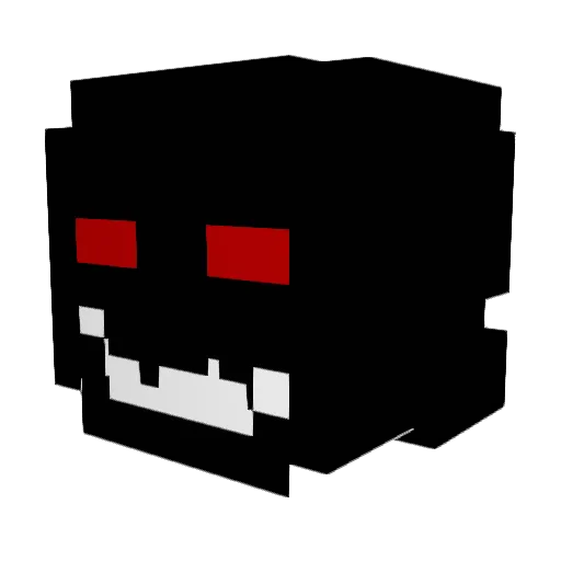 Weird041 Minecraft avatar head, 3D render