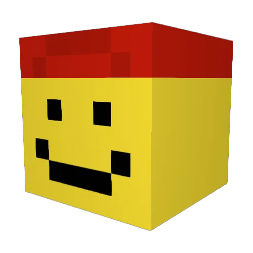 WeirdBiz Minecraft avatar head, 3D render