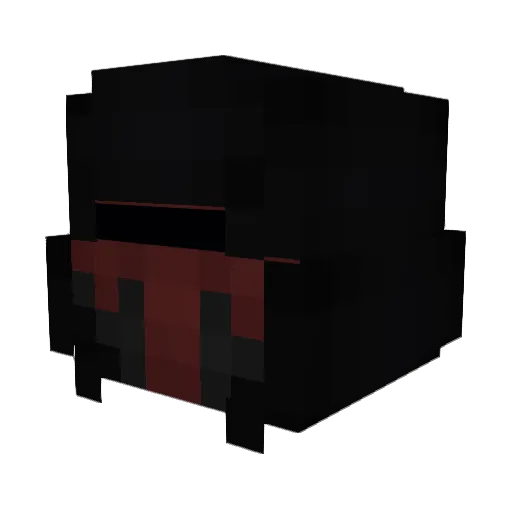 WeirdHoe Minecraft avatar head, 3D render