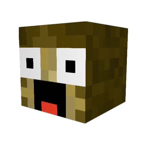 Weird_Penguin1 Minecraft avatar head, 3D render