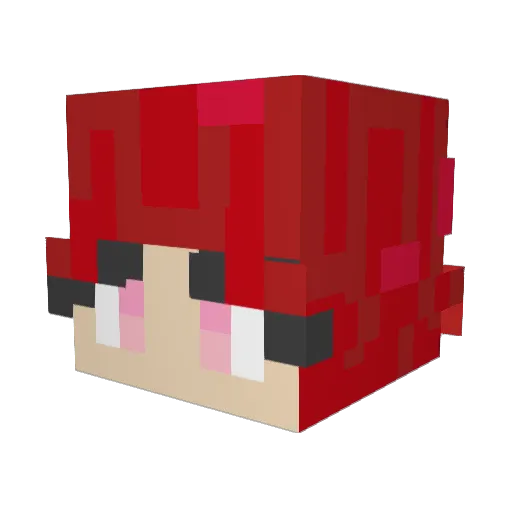 Weirdest_Place Minecraft avatar head, 3D render