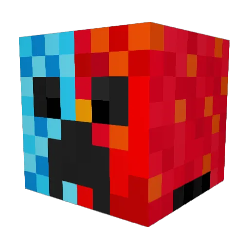 WeisGuy158 Minecraft avatar head, 3D render