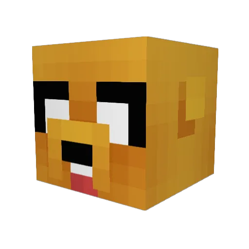 WeiserZar Minecraft avatar head, 3D render